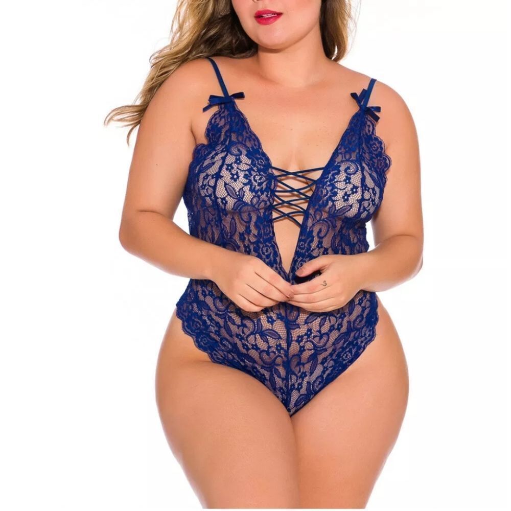 Women Sexy Lingerie Teddy One Piece Lace Babydoll